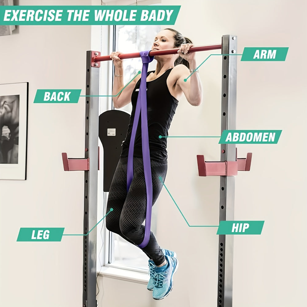 5-230 pound stackable resistance strap, pull up strap, exercise strap, suitable for exercise, pull up assist strap, medium tension level, made of TPE, suitable for men and women, used for body extension and muscle training. G